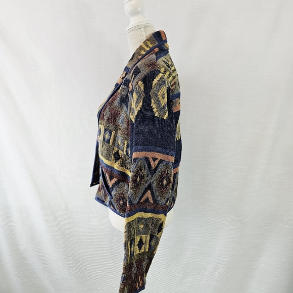 Vintage Dress Barn Western Crop Bolero Jacket size Large - Picture 5 of 9